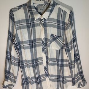 Rails Hunter Plaid Button Down Blouse - Medium